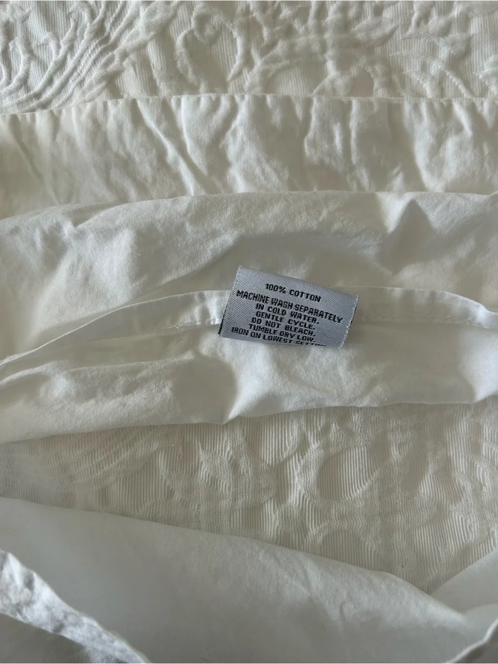 Indigo Collection White Cotton Pillowcases